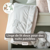 Nattou couverture 75x100cm Loulou éléphant vert tilleul 318334