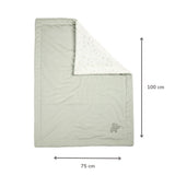 Nattou couverture 75x100cm Loulou éléphant vert tilleul 318334