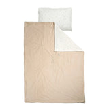 Nattou housse de couette 140 x 100 cm taie d’oreiller en velours et coton tetra Loulou couleurs douces 318358