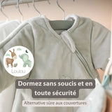 Nattou gigoteuse 60cm tog 2.5 Loulou vert tilleul 318365