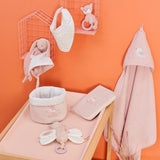 Nattou Alice & Pomme Set de 2 Paniers de Rangement Alice et Pomme 20x20 cm Vieux Rose 485357