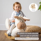 Nattou animal à bascule teddy âne beige 544092