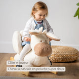 Nattou animal à bascule teddy âne beige 544092