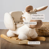 Nattou animal à bascule teddy âne beige 544092