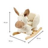 Nattou animal à bascule teddy âne beige 544092