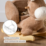Nattou animal à bascule teddy âne beige 544108