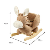 Nattou animal à bascule teddy âne beige 544108