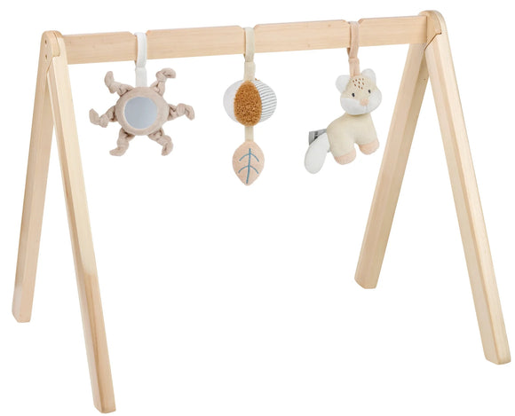 Nattou arche en bois avec jouets renard Flo, Ernest & Oli 682220