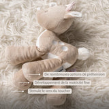 Nattou peluche biche 30 cm douce beige Fanfan 759007