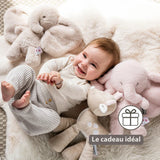 Nattou peluche éléphant 30 cm douce sable Fanfan 759014