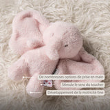Nattou peluche éléphant 30 cm douce rose Fanfan 759021