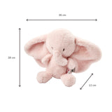 Nattou peluche éléphant 30 cm douce rose Fanfan 759021