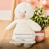 Nattou peluche caneton 30 cm douce blanc cassé Fanfan 759045