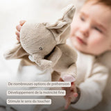 Nattou doudou câlin éléphant blanc cassé Fanfan 759090
