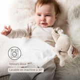 Nattou doudou câlin éléphant blanc cassé Fanfan 759090