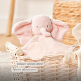 Nattou doudou éléphant en velours côtelé rose Fanfan 759113