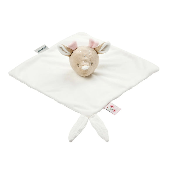 Nattou doudou biche velours blanc cassé Fanfan 759120