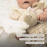 Nattou doudou biche velours blanc cassé Fanfan 759120