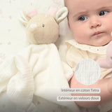 Nattou doudou biche velours blanc cassé Fanfan 759120