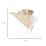 Nattou maxi doudou éléphant en velours côtelé sable Fanfan 759137