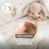 Nattou peluche musicale éléphant 25 cm doux sable Fanfan 759175