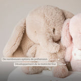 Nattou peluche musicale éléphant 25 cm doux sable Fanfan 759175