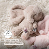 Nattou peluche musicale éléphant 25 cm doux sable Fanfan 759175