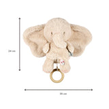 Nattou peluche musicale éléphant 25 cm doux sable Fanfan 759175
