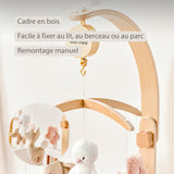 Nattou mobile musical bébé en bois Fanfan 759250