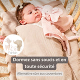 Nattou gigoteuse 70 cm en coton tétra sable TOG2 759328
