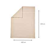 Nattou couverture bébé 100x135 cm coton tétra sable Fanfan 759397