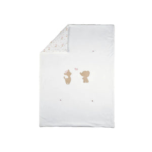 Nattou couverture berceau 75x100 cm velours blanc Fanfan 759403
