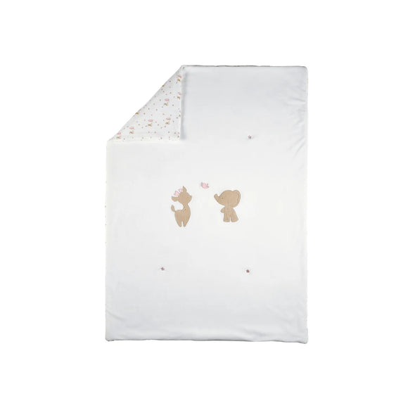 Nattou couverture berceau 75x100 cm velours blanc Fanfan 759403