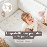 Nattou couverture berceau 75x100 cm velours blanc Fanfan 759403