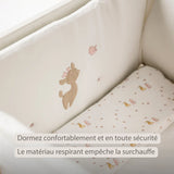 Nattou couverture berceau 75x100 cm velours blanc Fanfan 759403
