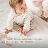 Nattou couverture berceau 75x100 cm velours blanc Fanfan 759403
