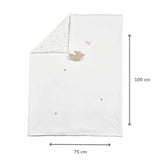 Nattou couverture berceau 75x100 cm velours blanc Fanfan 759403
