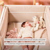 Nattou couverture bébé 100x135 cm coton tétra sable Fanfan 759397