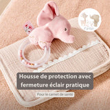 Nattou protège carnet de santé beige Fanfan 759427
