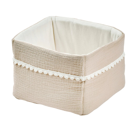 Nattou panier de rangement beige Fanfan 759434