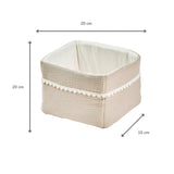 Nattou panier de rangement beige Fanfan 759434