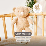 Nattou peluche musicale bébé ours 25cm Teddy beige 856379