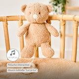 Nattou peluche musicale bébé ours 25cm Teddy beige 856379
