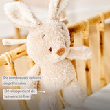 Nattou peluche musicale bébé lapin 25cm Teddy Beige 856386