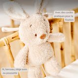 Nattou peluche musicale bébé lapin 25cm Teddy Beige 856386