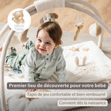 Nattou tapis d'éveil rectangulaire avec arches Teddy écru 856393