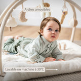 Nattou tapis d'éveil rectangulaire avec arches Teddy écru 856393