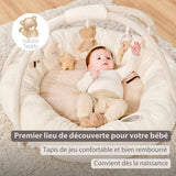 Nattou tapis d'éveil ours Teddy écru avec arches 856409
