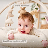 Nattou tapis d'éveil ours Teddy écru avec arches 856409