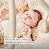 Nattou tapis d'éveil ours Teddy écru avec arches 856409